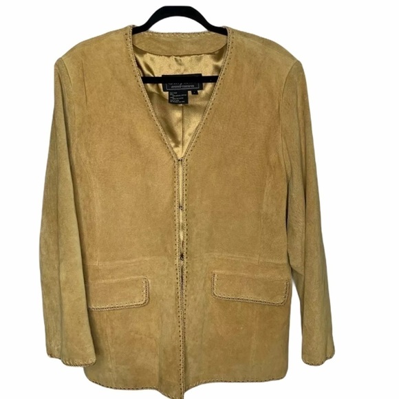 Terry Lewis womens suede jacket size large - Picture 1 of 8